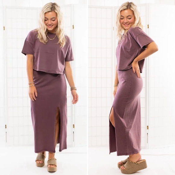 Z Supply Dresses & Skirts - NWT - Z SUPPLY SHILO COCOA BERRY KNIT SKIRT Size Large